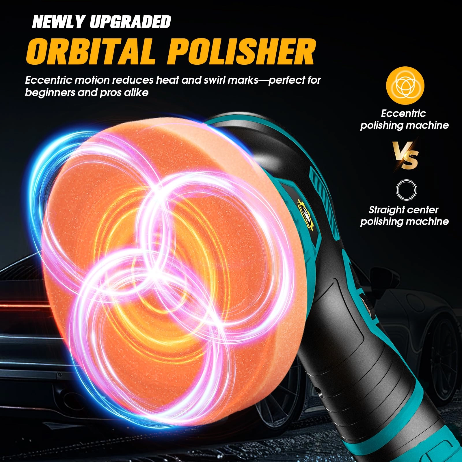 Cordless Car Buffer Polisher - 5'' 6''