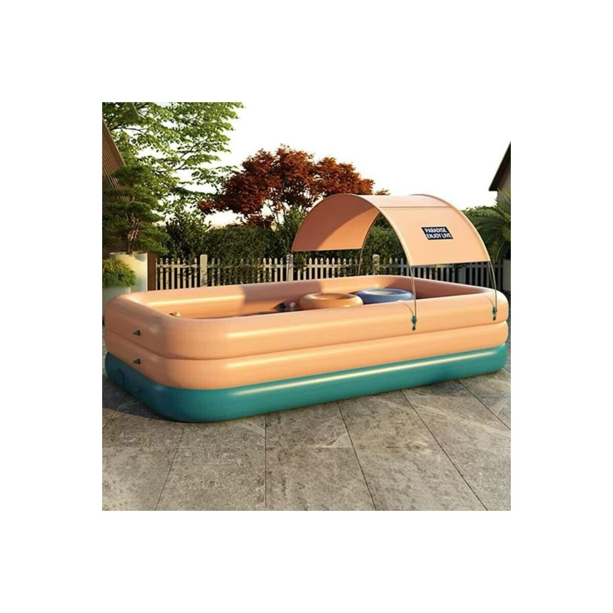 Inflatable Pool with Canopy