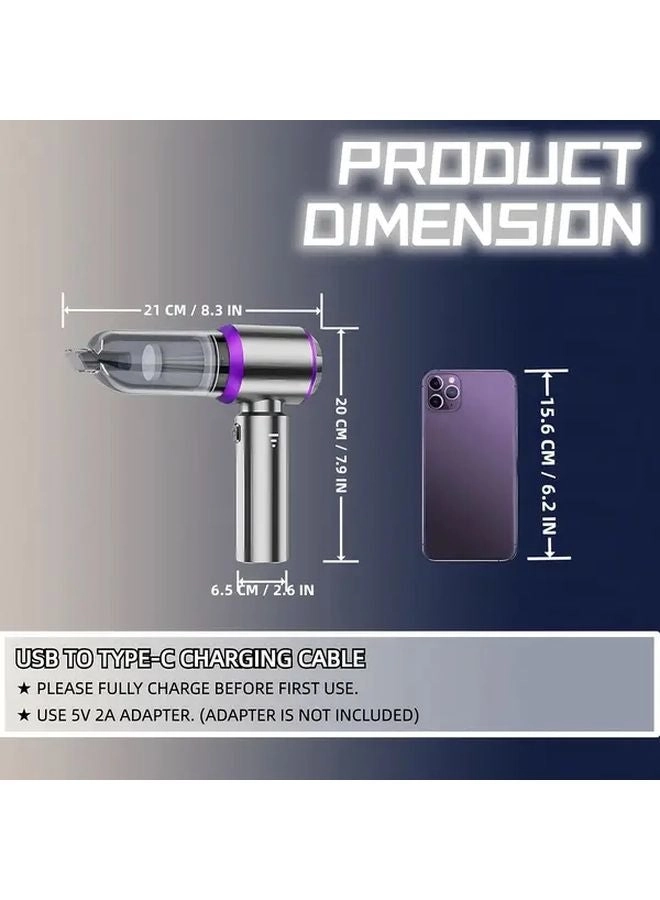 4-in-1 Wireless Handheld Vacuum Cleaner - 2000mAh