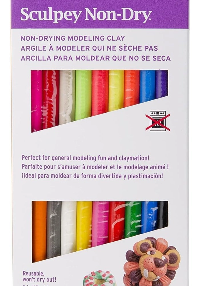 Sculpey Non-Dry Modeling Clay - 369g 20pcs.