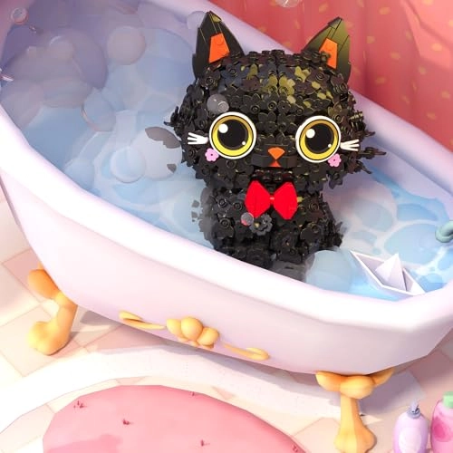 Black Flower Cat - 1651pcs