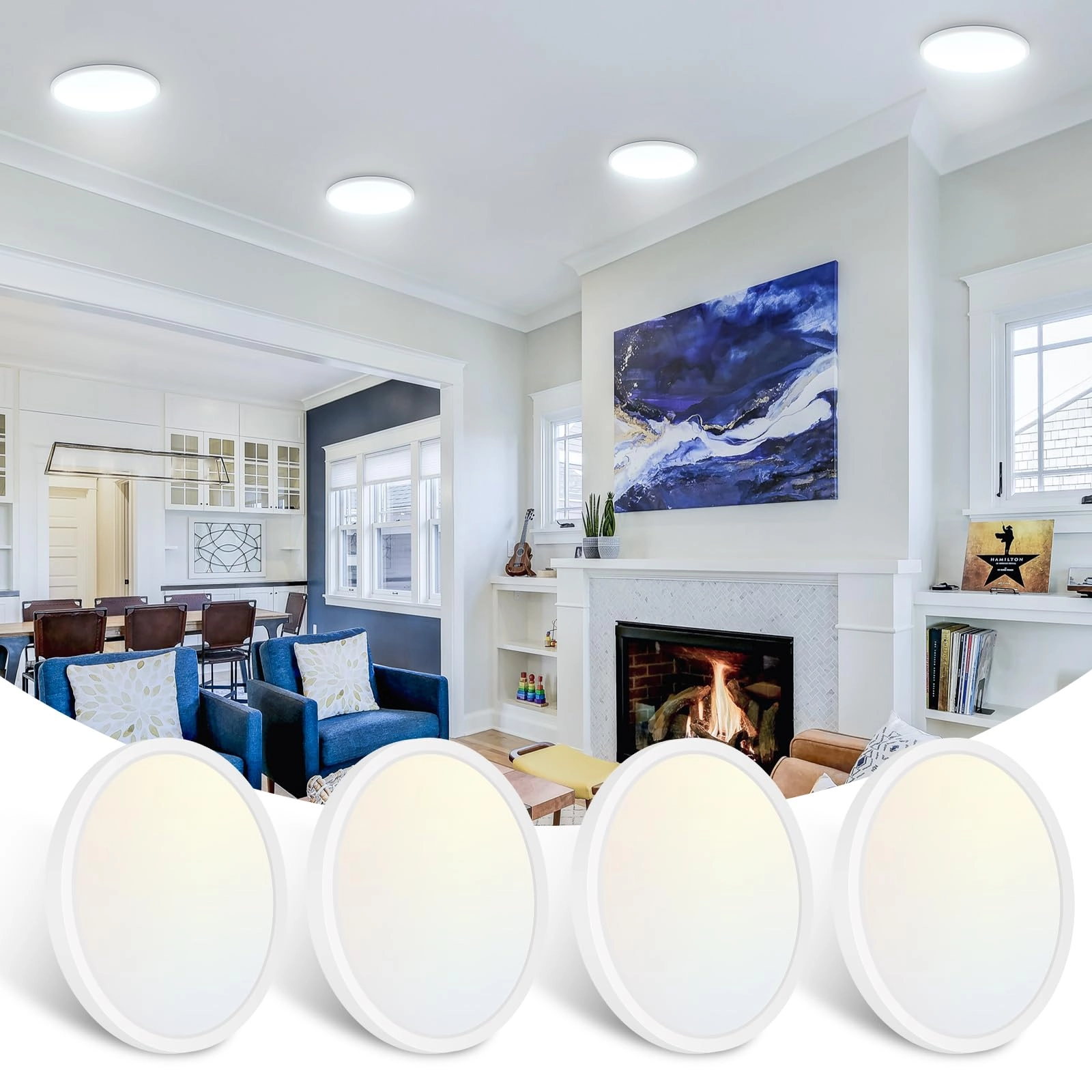 led ceiling light - 3000K/4000K/6500K Pack