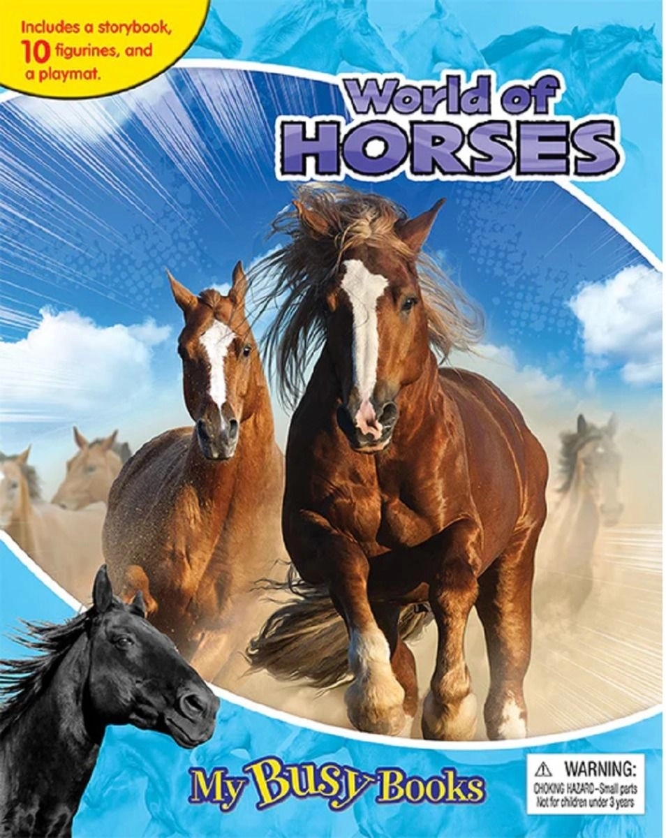 Phidal World of Horses My Busy Books - 3 + 10 pieces