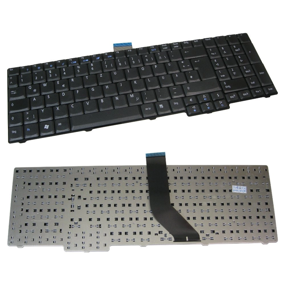 Trade-Shop QWERTZ Laptop Keyboard - German Black