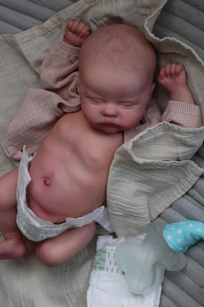 Quinbee Reborn Baby Doll - 19 inch Full Vinyl Ages 3+