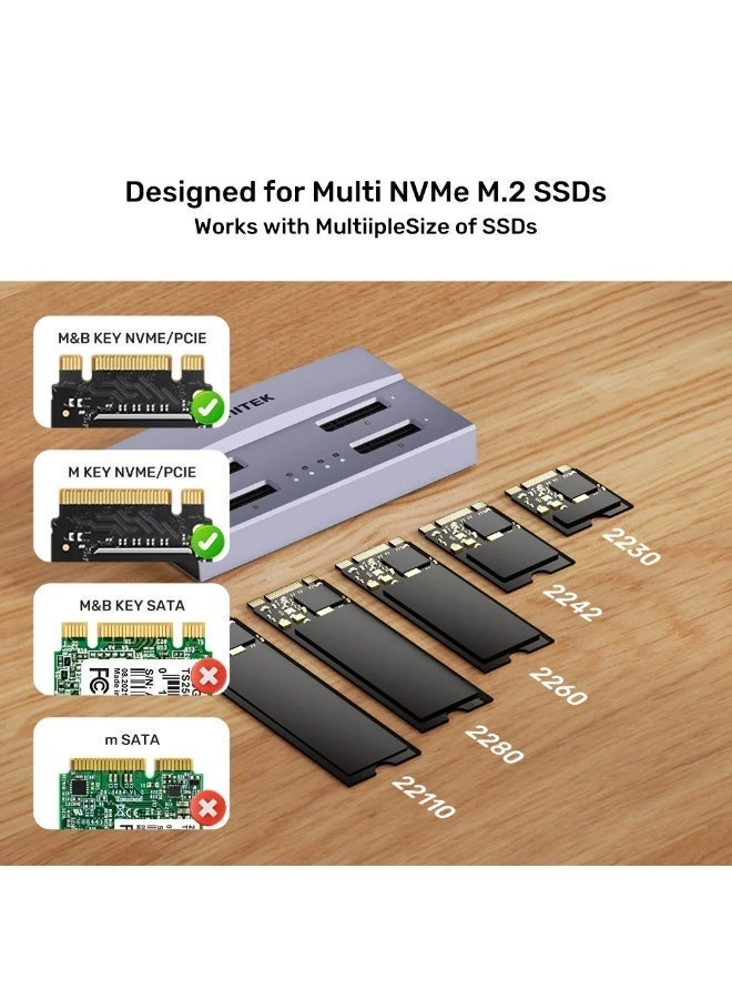 USB4 4-Bay M.2 SSD Docking Station - 4