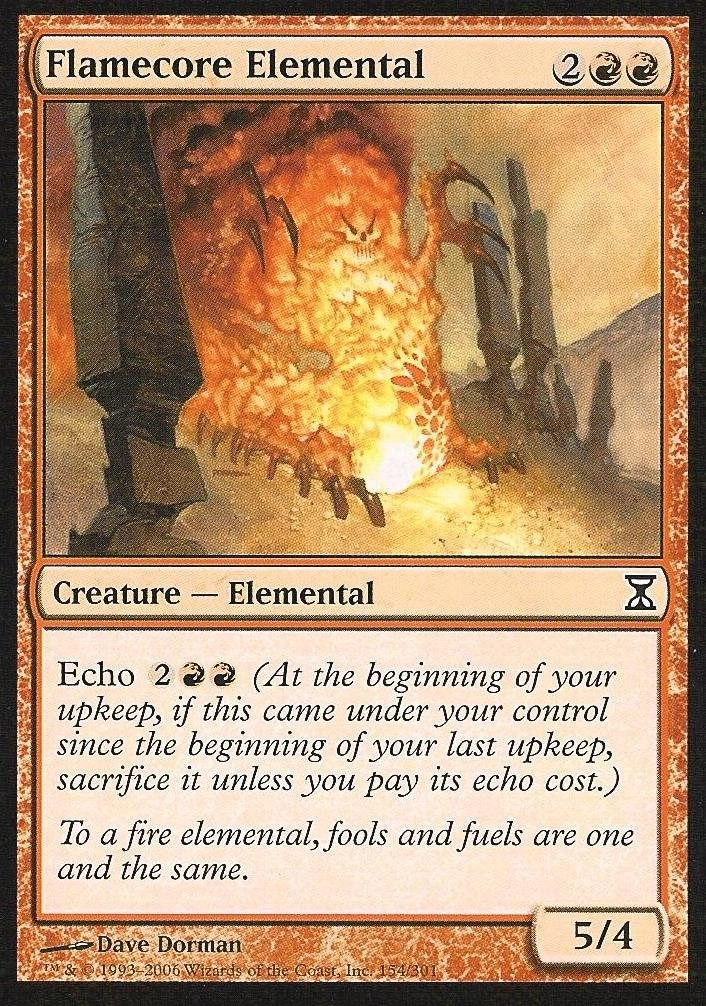 Wizards of the Coast Flamecore Elemental - Time Spiral