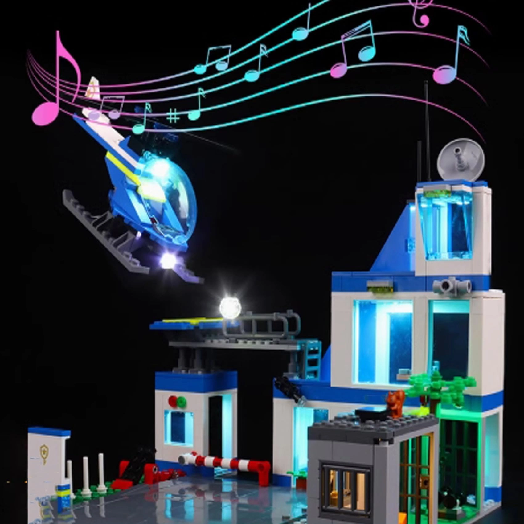 FEIFANBOYANG LED Light kit - for Lego 60316 Modern Police Station Battery Powered