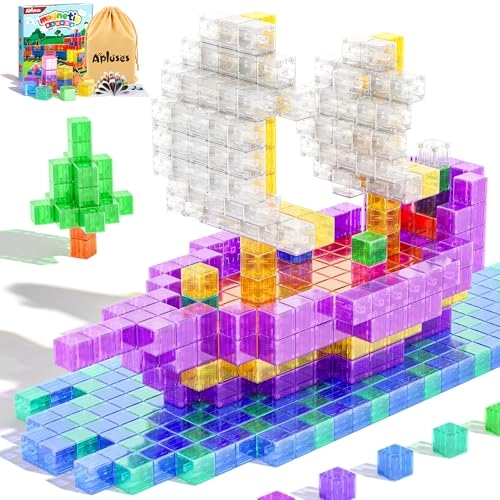 Magnetic Building Blocks - 64 pcs transparent