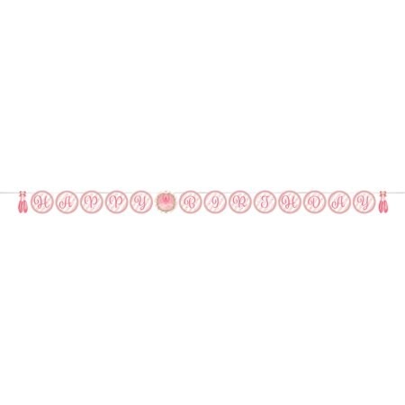 CREATIVE CONVERTING Twinkle Toes Shaped Ribbon Banner - 1 pc