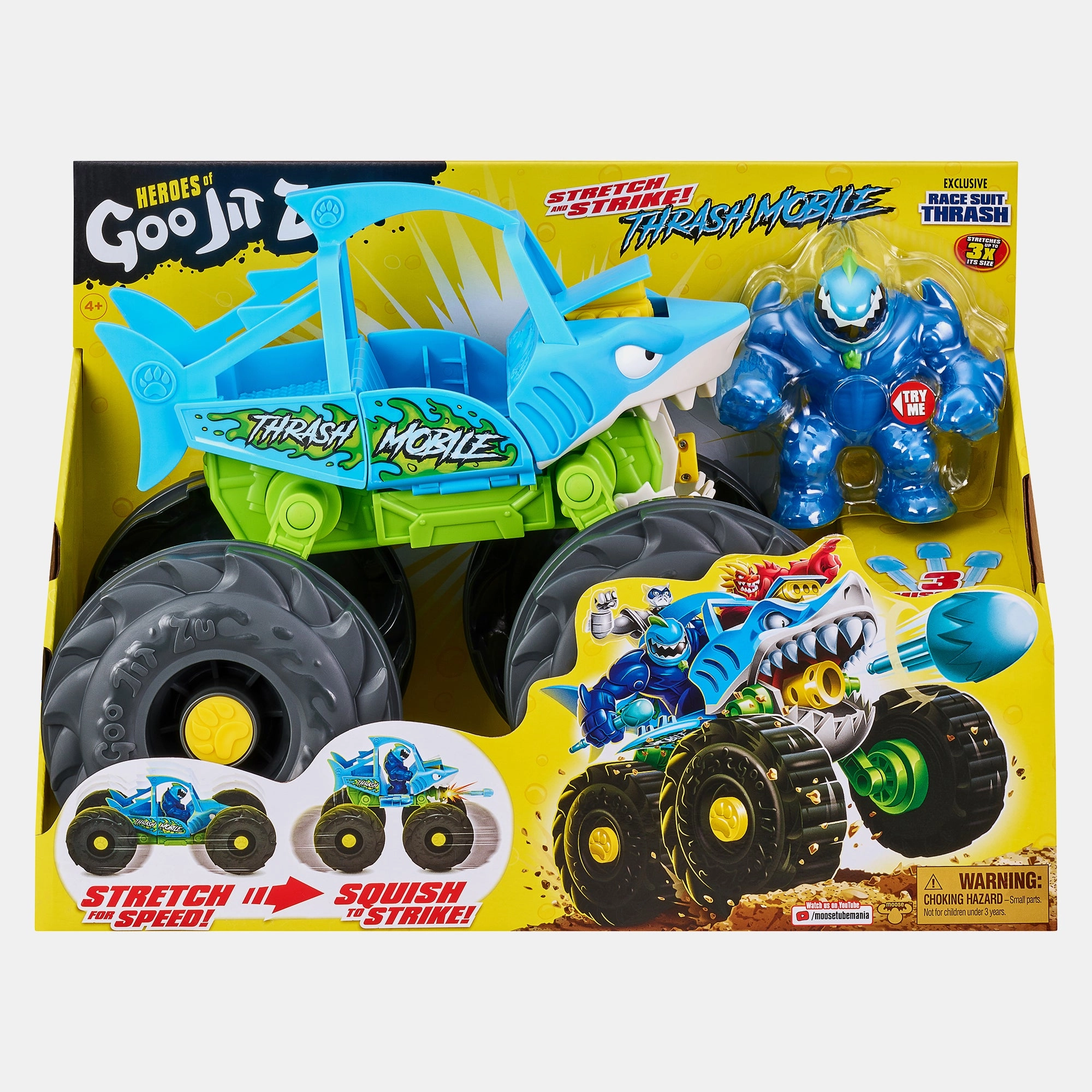 Moose Toys Goo Jit Zu - Goo Jit Zu - Thrash Mobile - Goo Jit Zu - 4+ yr(s) 2 piece(s)