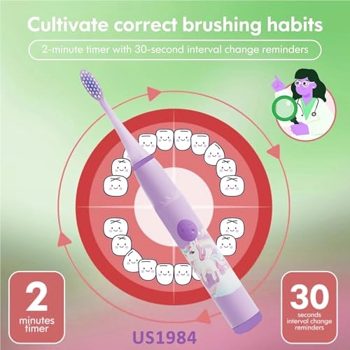 Sonic Electric Toothbrush - 4 Modes 3 Brush Heads Rechargeable