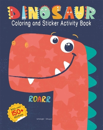Prakash books Dinosaurs Activity Sticker Book Coloring 150 pcs