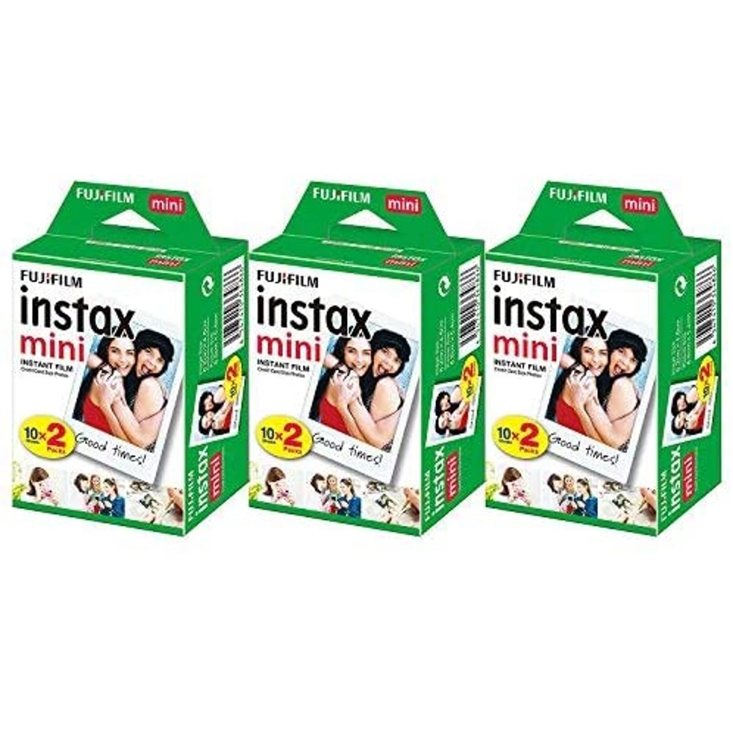 Fujifilm Instax Mini Instant Film - 60 Sheets 3 Packs Of 20 Film Sheets