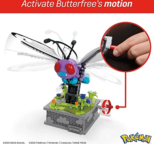 Pokémon Motion Butterfree - Brick Building Set for Collectors