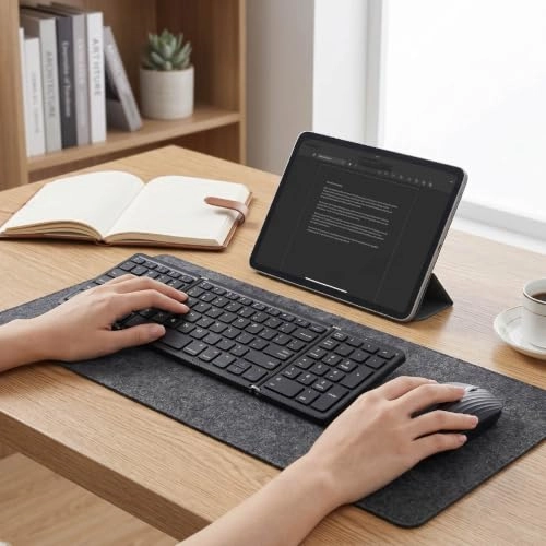 Foldable Keyboard Mouse Combo - Wireless