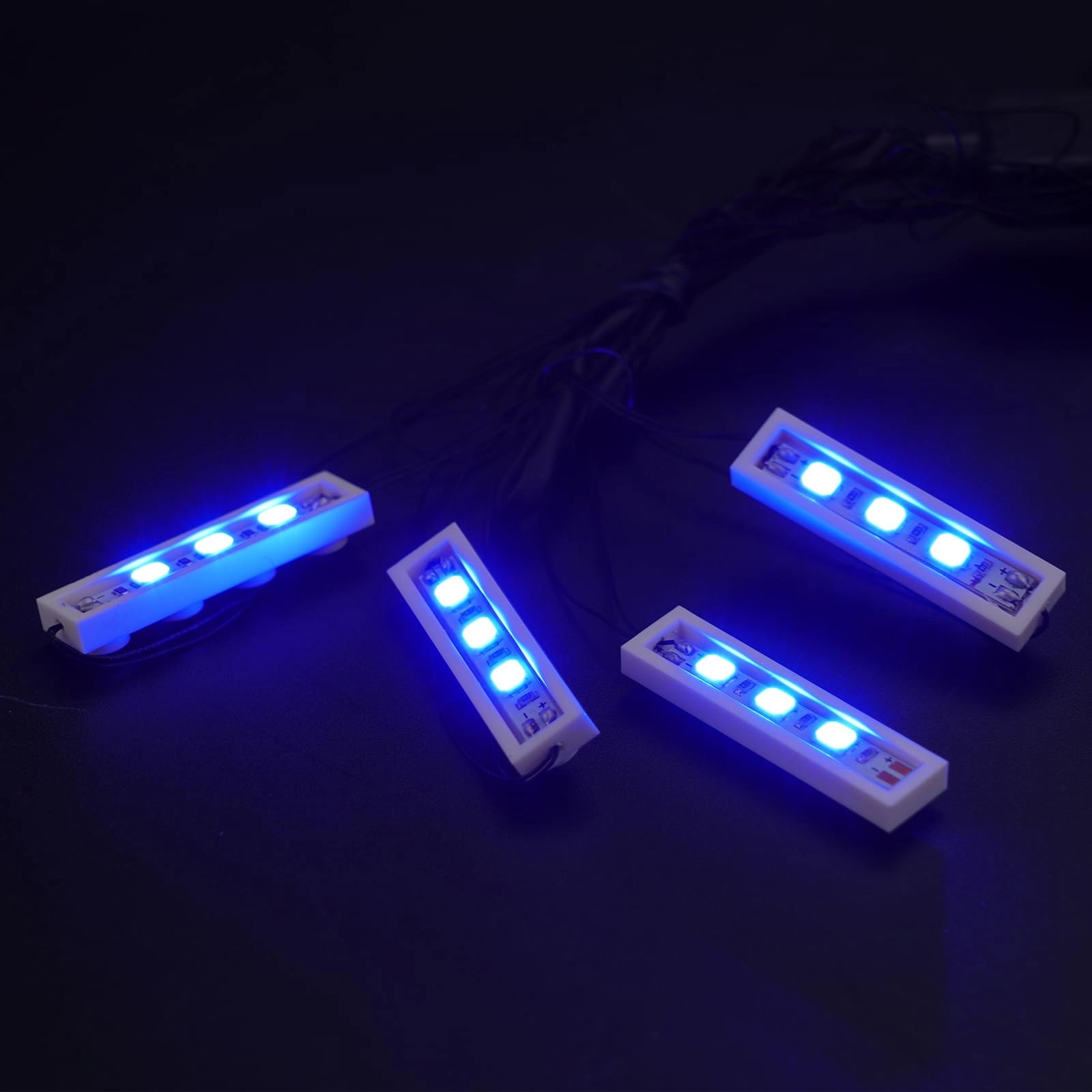 BrickBling 4in1 Light - USB Powered Blue LED Compatible with Lego Bricks