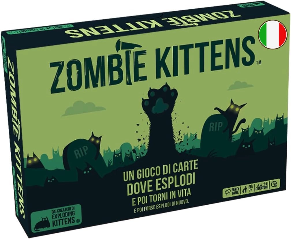 Asmodee Zombie Kittens - Card Game (Italian)
