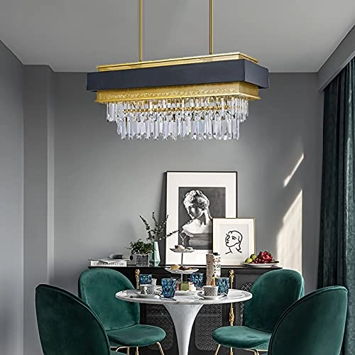 E14 Nordic Light Luxury Crystal Chandelier - Hanging Wire 100cm