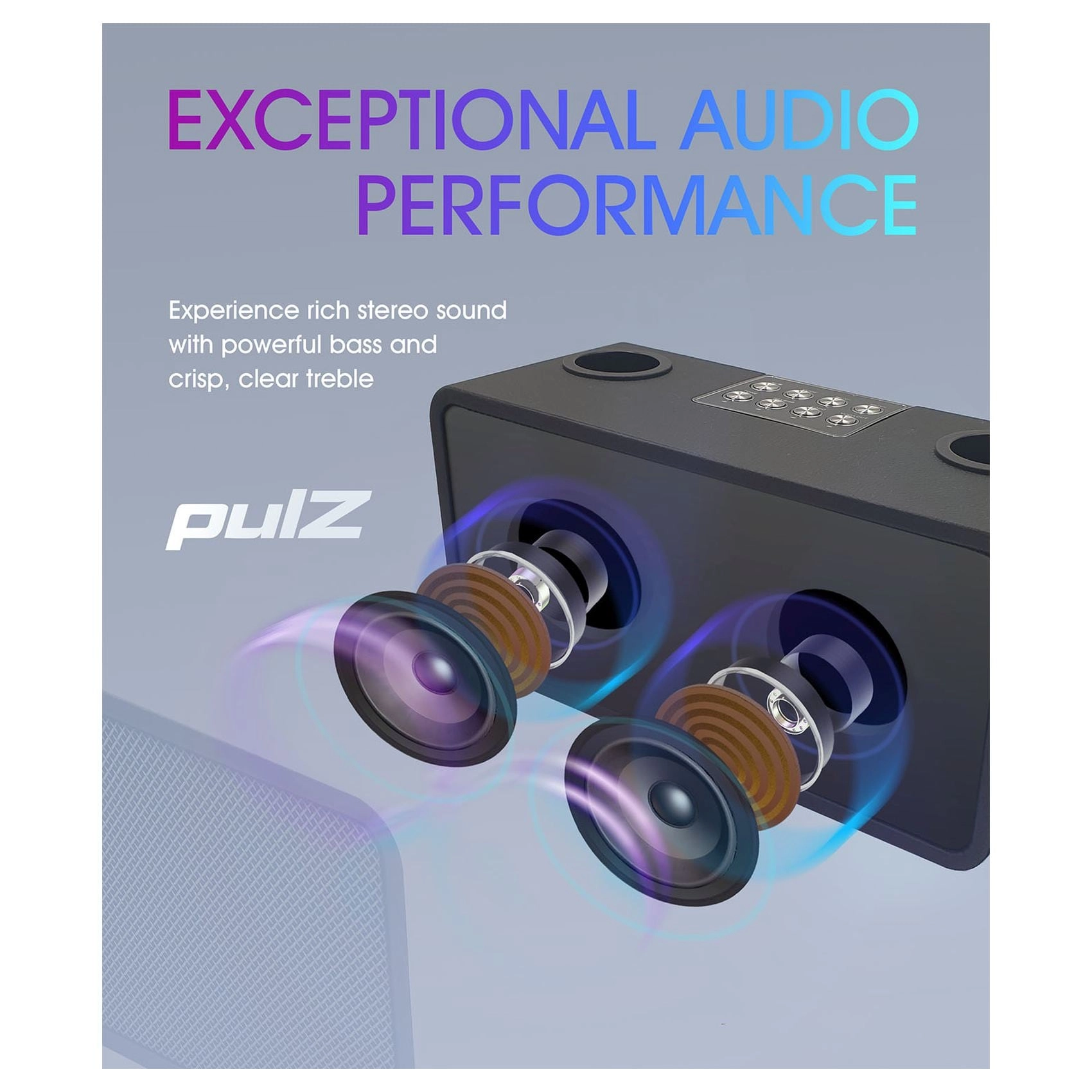 PulZ Mini Karaoke System - 2 Microphones