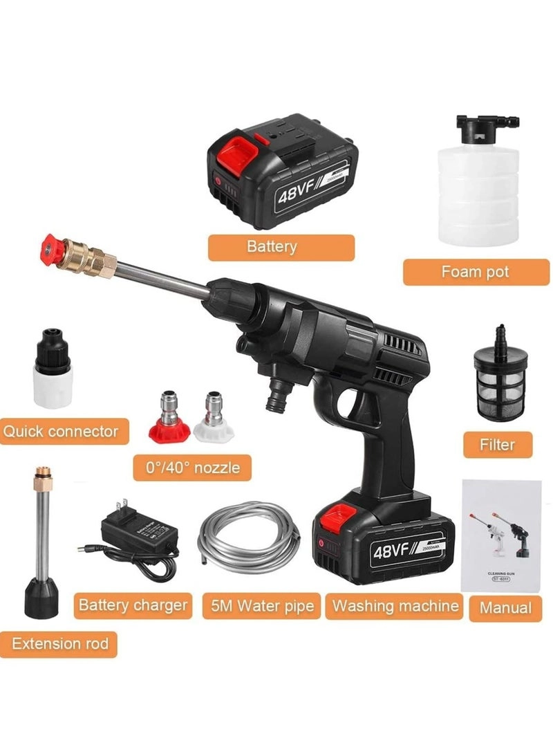 Cordless Portable Washer - 48V 200W 30Bar