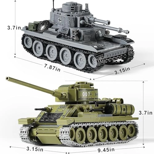 T-34 + 38T - WWII 1008 pcs
