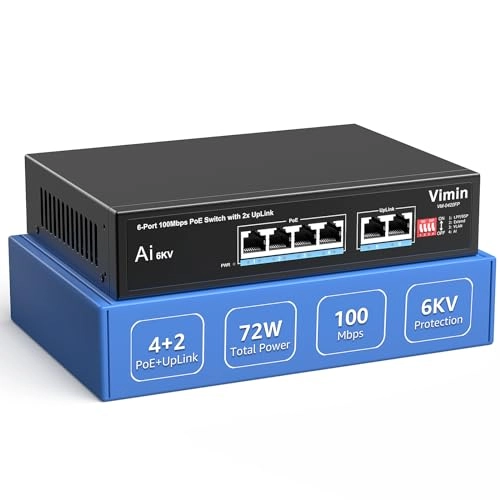 6-Port 100Mbps PoE Switch