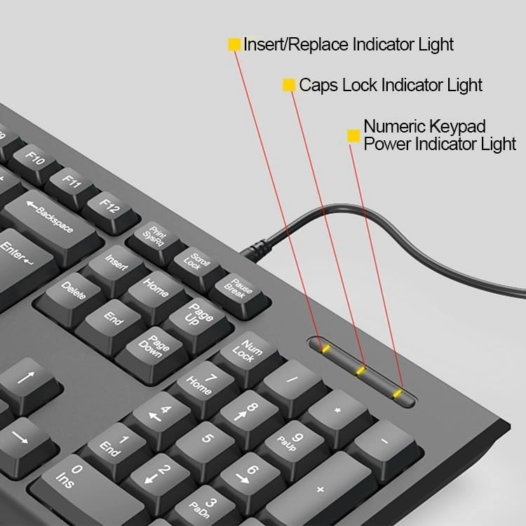 Arabic English Keyboard - AR/EN Wired