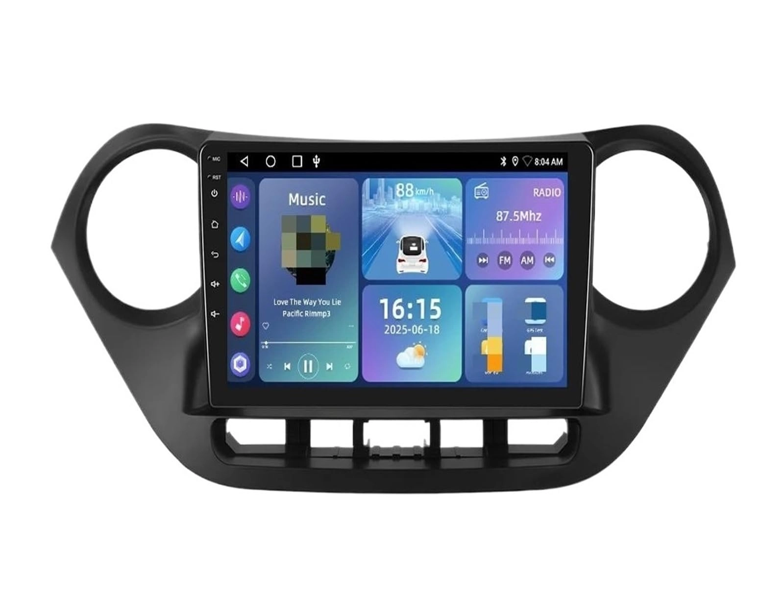 Generic Car Navigation For Hyundai I10 - 6-128GB Cam