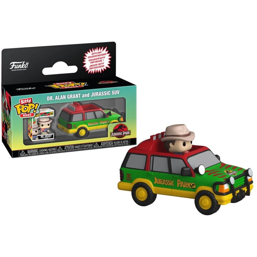 FUNKO TOYS Bitty Pop Ride Jurassic Suv - 3+ Dr. Alan Grant
