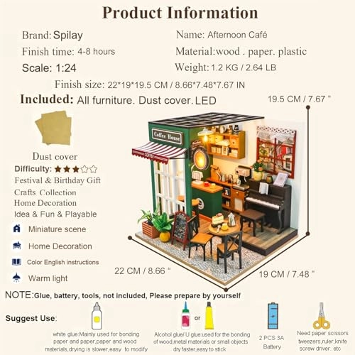 DIY Miniature Dollhouse Kit - 124 scale