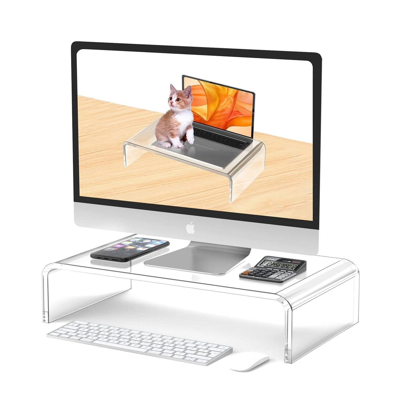 Acrylic Monitor Stand Riser
