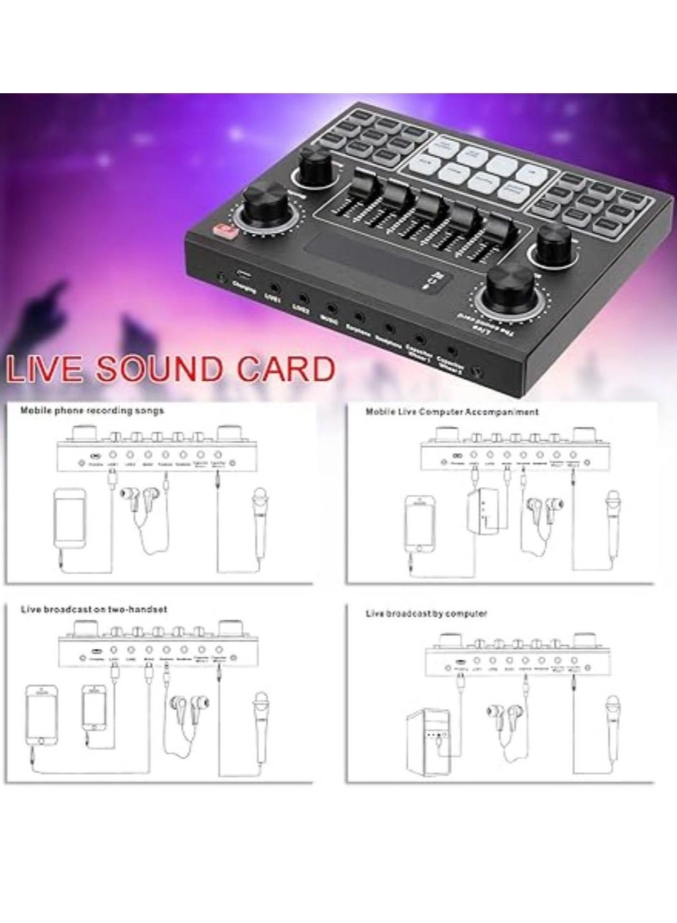 V9 Wired Microphone + BM800 Wired Microphone