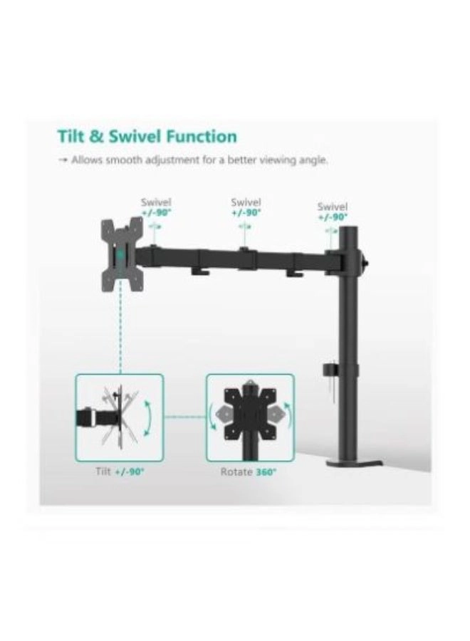Full Motion Monitor Arm - Single Arm 17-32 inch 75x75mm/100x100mm