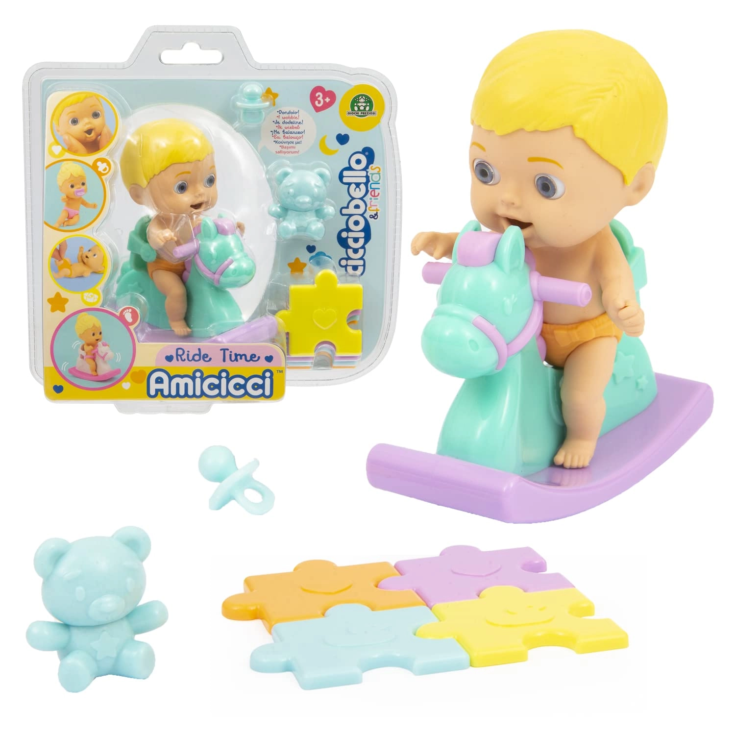 Giochi Preziosi Cicciobello Amicicci - 10 cm Boy Blonde Hair Ages 3+