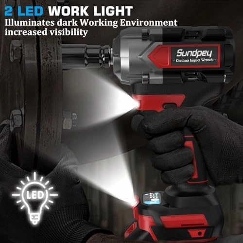 Cordless Impact Wrench - 600Ft-lbs(800Nm) 1/2"