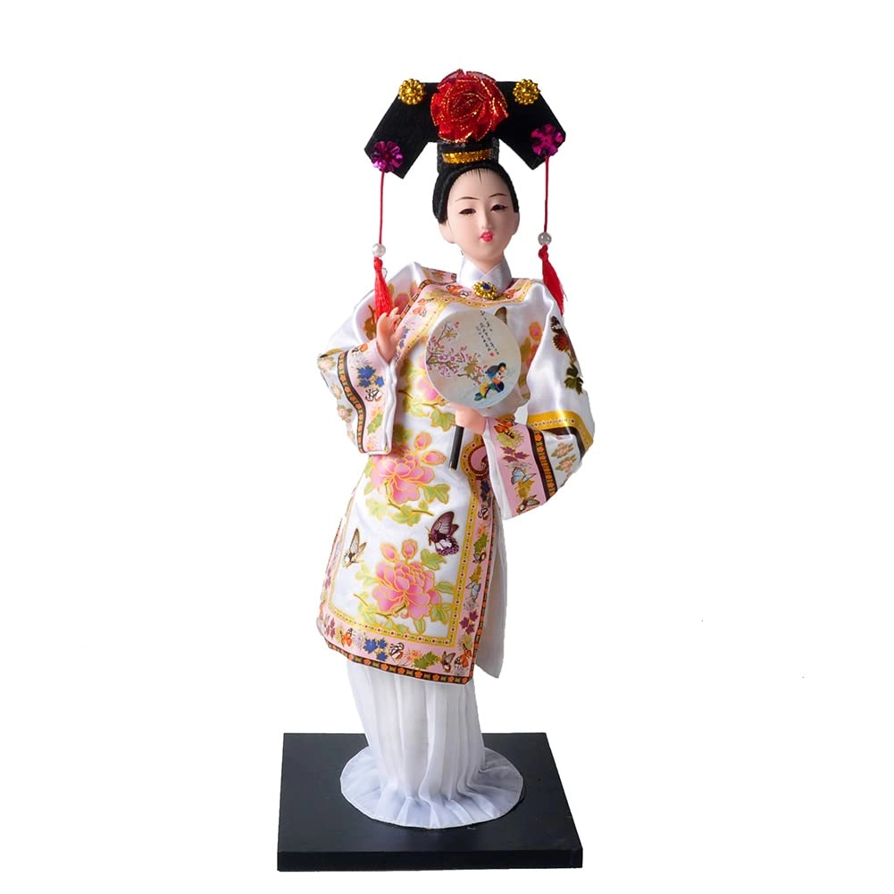 N\W Chinese Traditional Handicraft Silk Figurine - Collectible 4.72*4.72*12.99inch