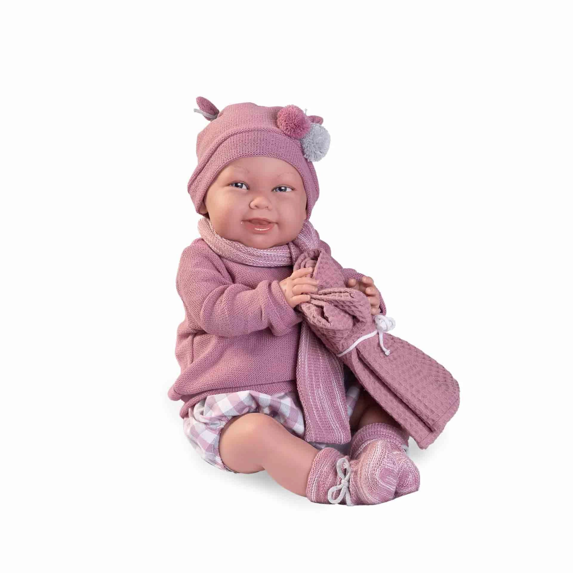 Antonio Juan Martina Reborn Doll - 52 cm diaper blanket family book