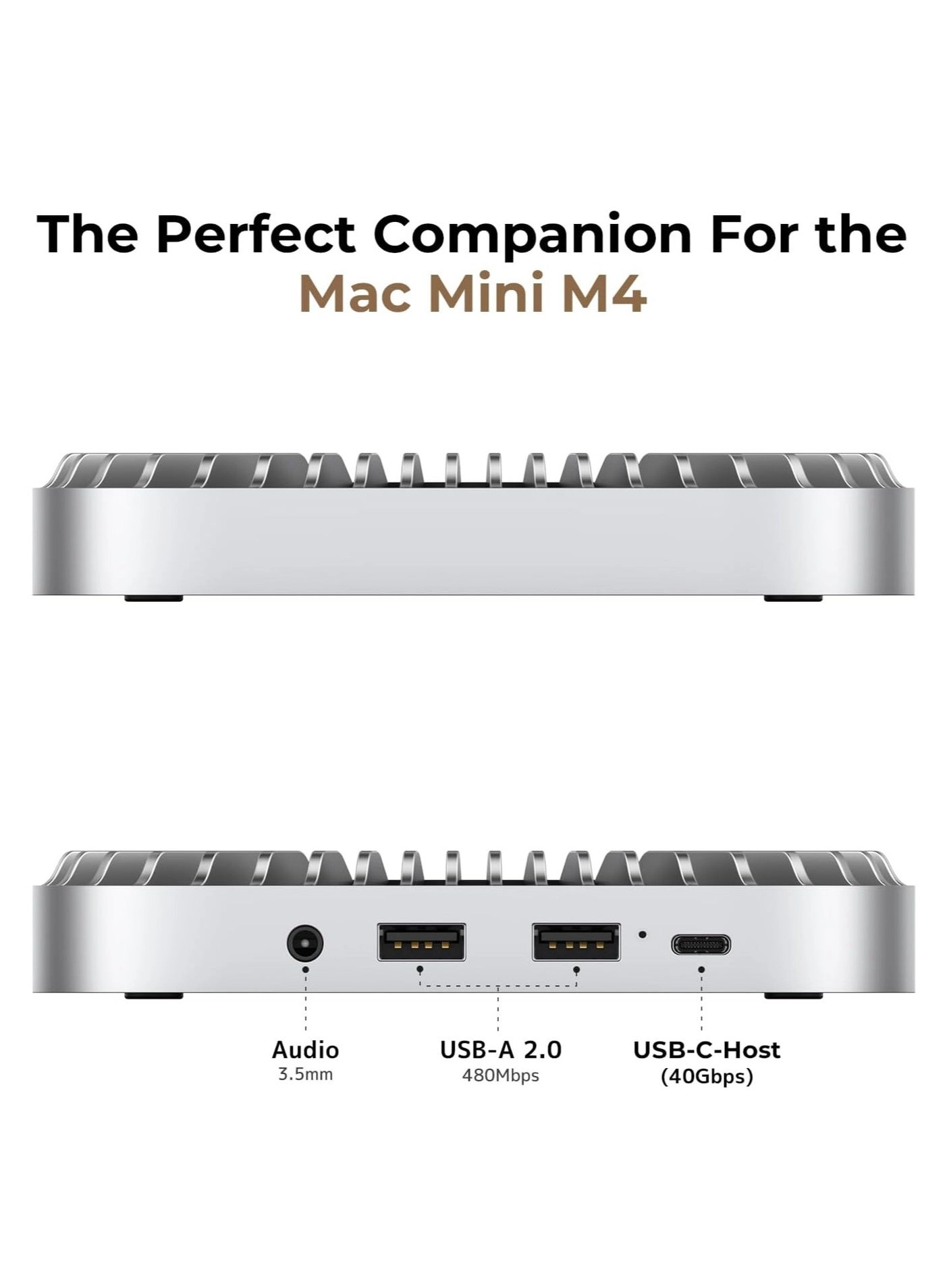 Mac Mini M4 Dock - M.2 NVMe/SATA 4K60Hz 10G USB