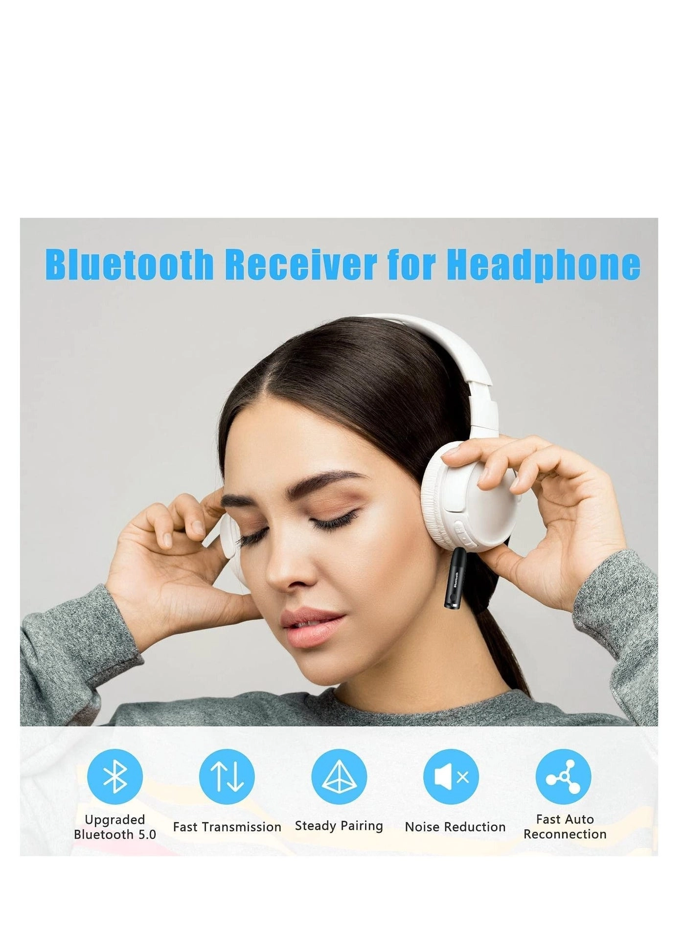 Bluetooth Aux Adapter - Bluetooth 5.0 3.5mm USB charging