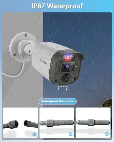 Wired Security Camera System - 4-Cams 8 channels 5MP