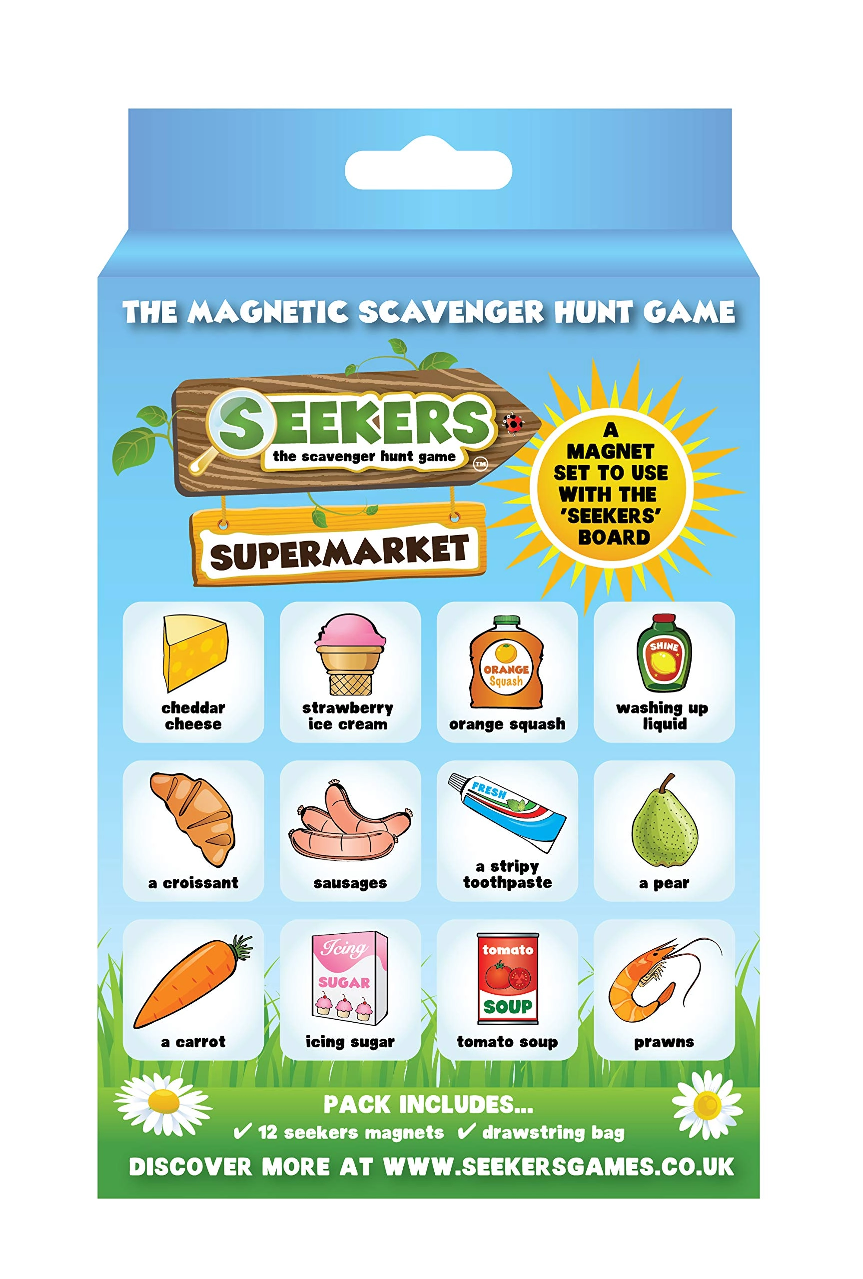 SEEKERS Scavenger Hunt Add-On Pack - Supermarket 12 magnetic tiles