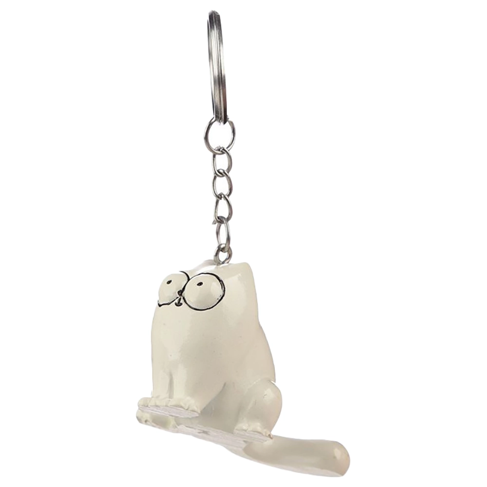 Simon's Cat Keyring - Sitting