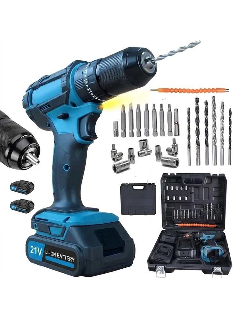 Impact Drill - 21V 2 Lithium-Ion Batteries