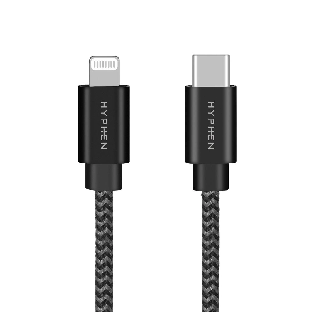 Hyphen TUF Double Braided Cable USB-C to Lightning 0.3m