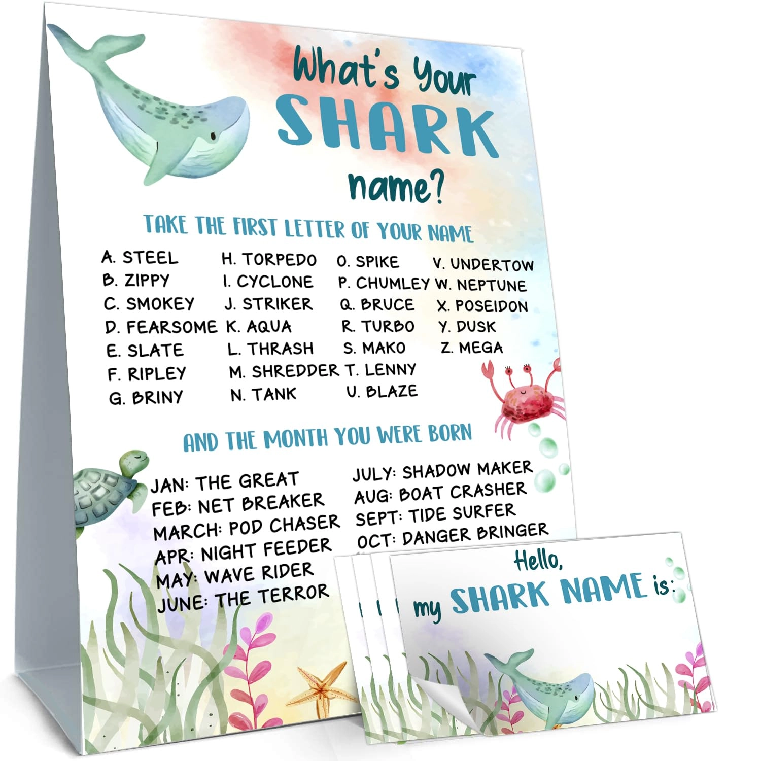 cidobi What's Your Shark Name Game - Ages 3+ 31.0 Count