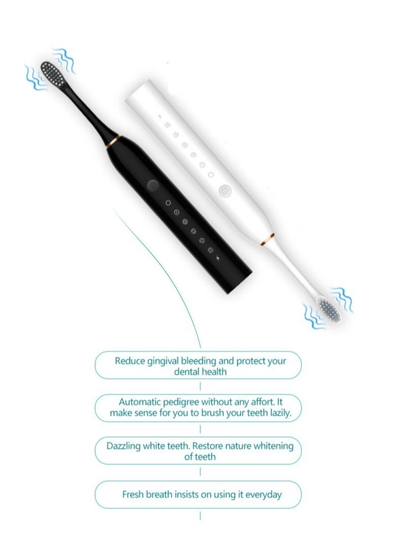 PSM brush - 6-Speed Sonic Vibration White Combo