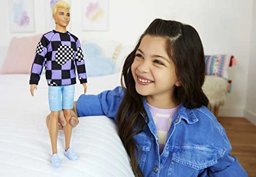 Ken Fashionistas Doll - Blonde Checkered Sweater