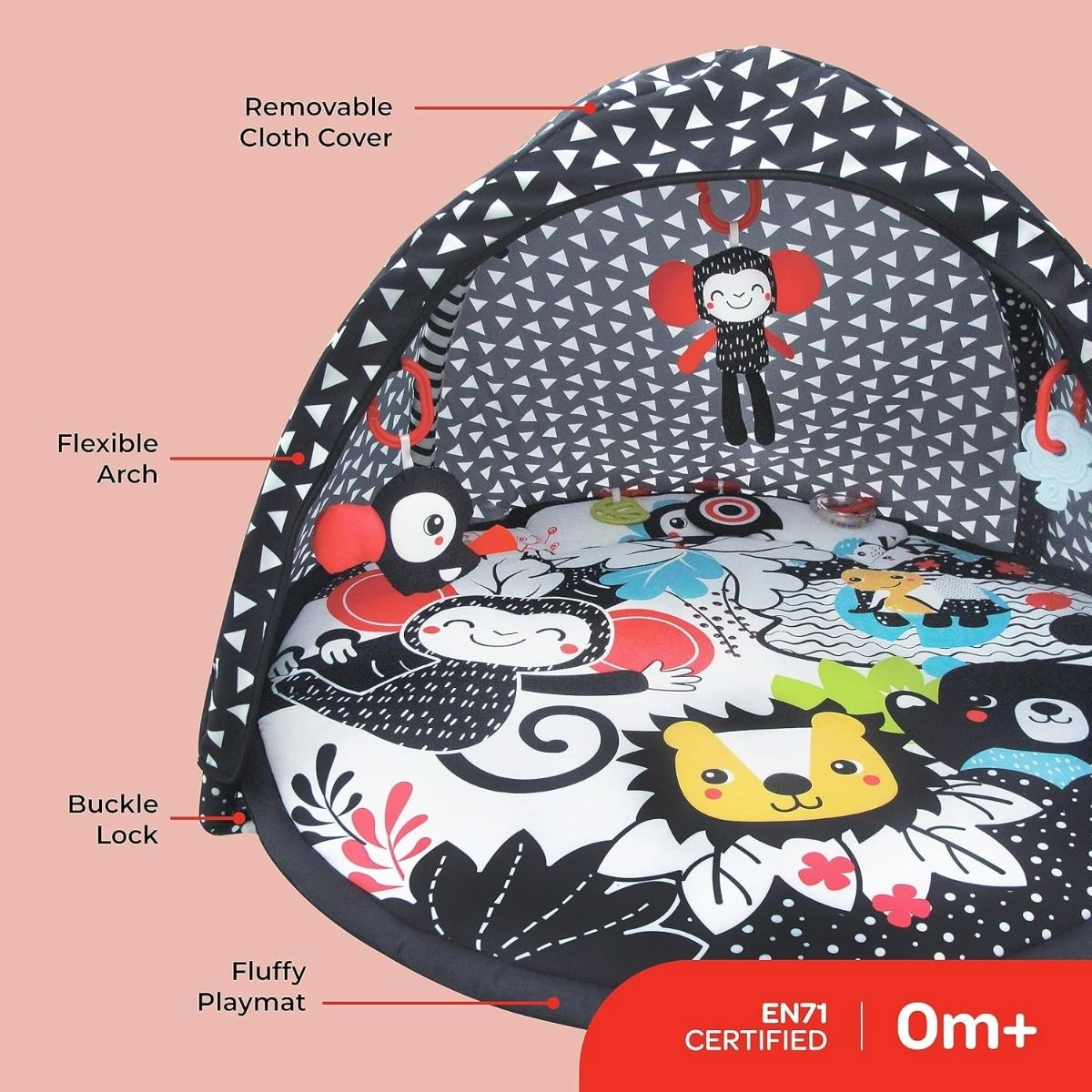 Chirpy Portable Activity Gym Play Mat - 0 months