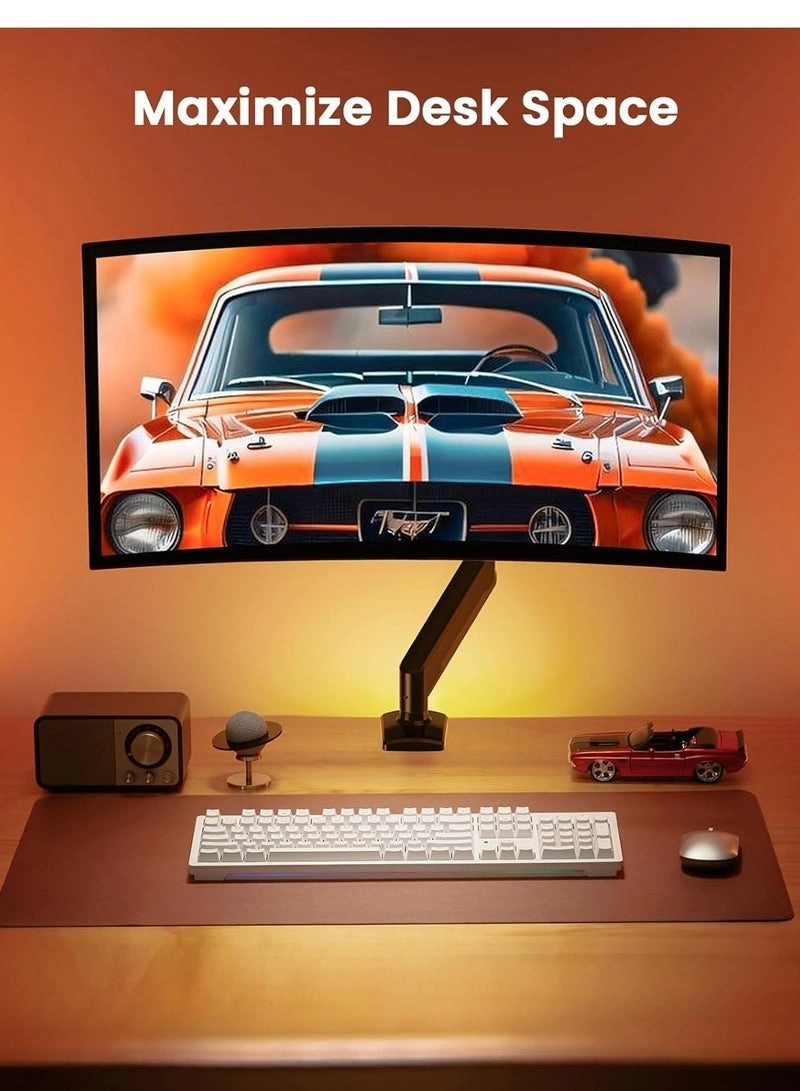 Single Monitor Arm - Single 13-32 Inch VESA 75x75/100x100mm